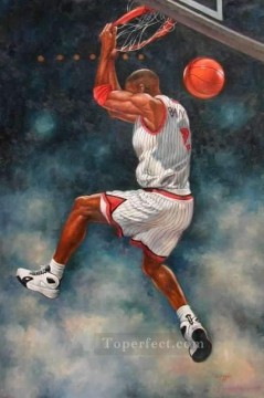 印象派 Painting - yxr006eD 印象派 スポーツ バスケットボール